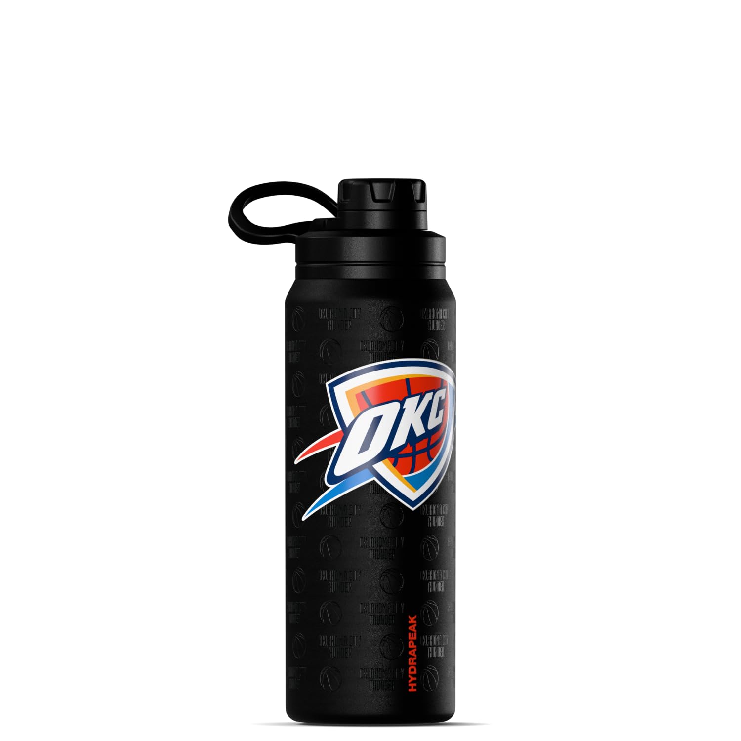 Hydrapeak x NBA Officially Licensed Oklahoma City Thunder 26 oz Active Water Bottle with Chug Lid and Handle Reusable Stainless