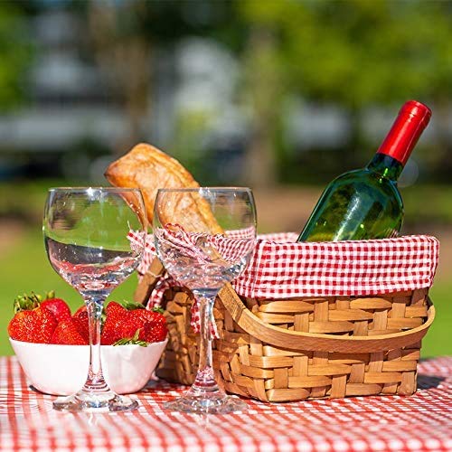 Pack Of 4, Picnic Tablecloth, Red And White Checkered Tablecloth, Plastic Tablecloth, Disposable Party Tablecloth, Plaid Tablecl