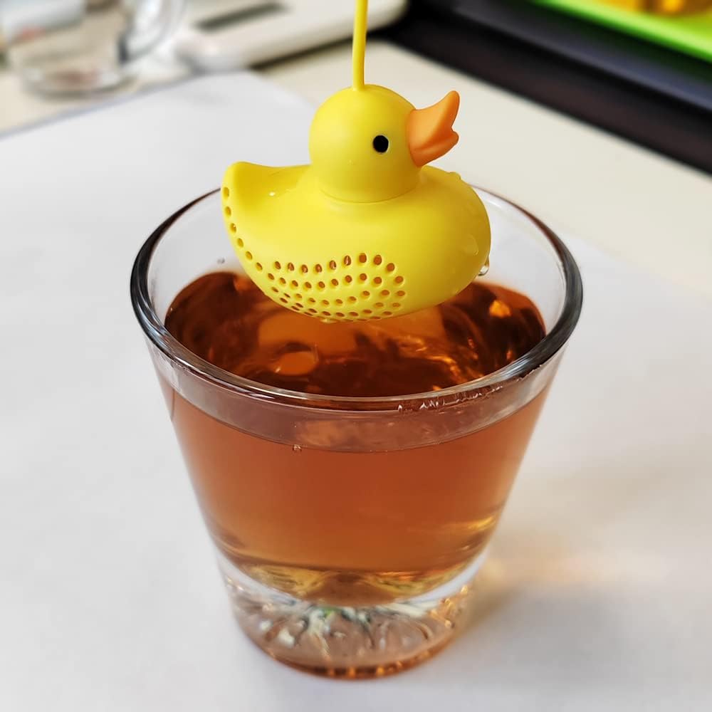 Tea Infusers For Loose Tea Cute Silicone Duckling Tea Infuser, Reusable Tea Infuser Is A Cute Companion For Your Afternoon Tea T
