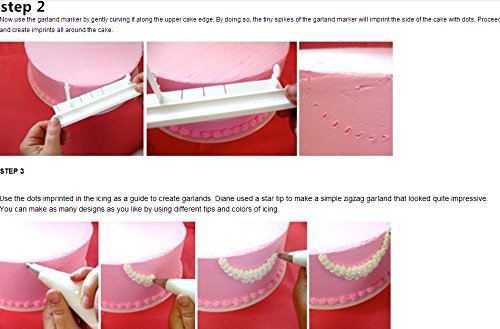 Anyana Fondant Cake Arc Ruler Decorating Graduated Scale Cake Baking Measure Pastry Art Tools Swag Marker Dividing Set Garland S