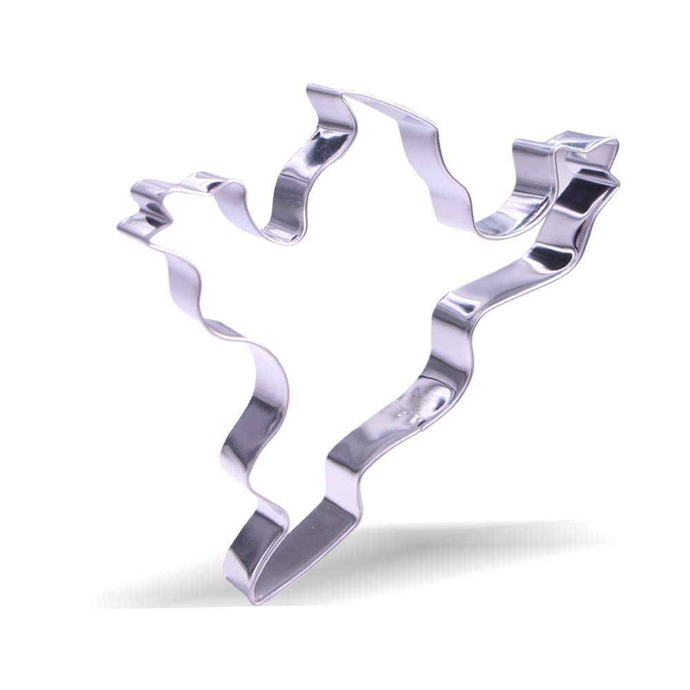 4.7 Inch Ghost Cookie Cutter - Stainless Steel