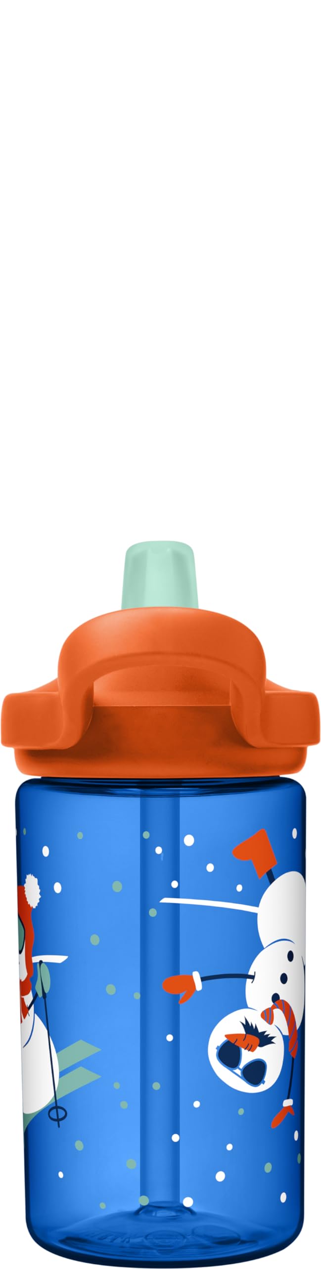 camelBak Eddy+ 14 oz Kids Water Bottle with Tritan Renew - Straw Top  Leak-Proof When closed  Snowman Sled
