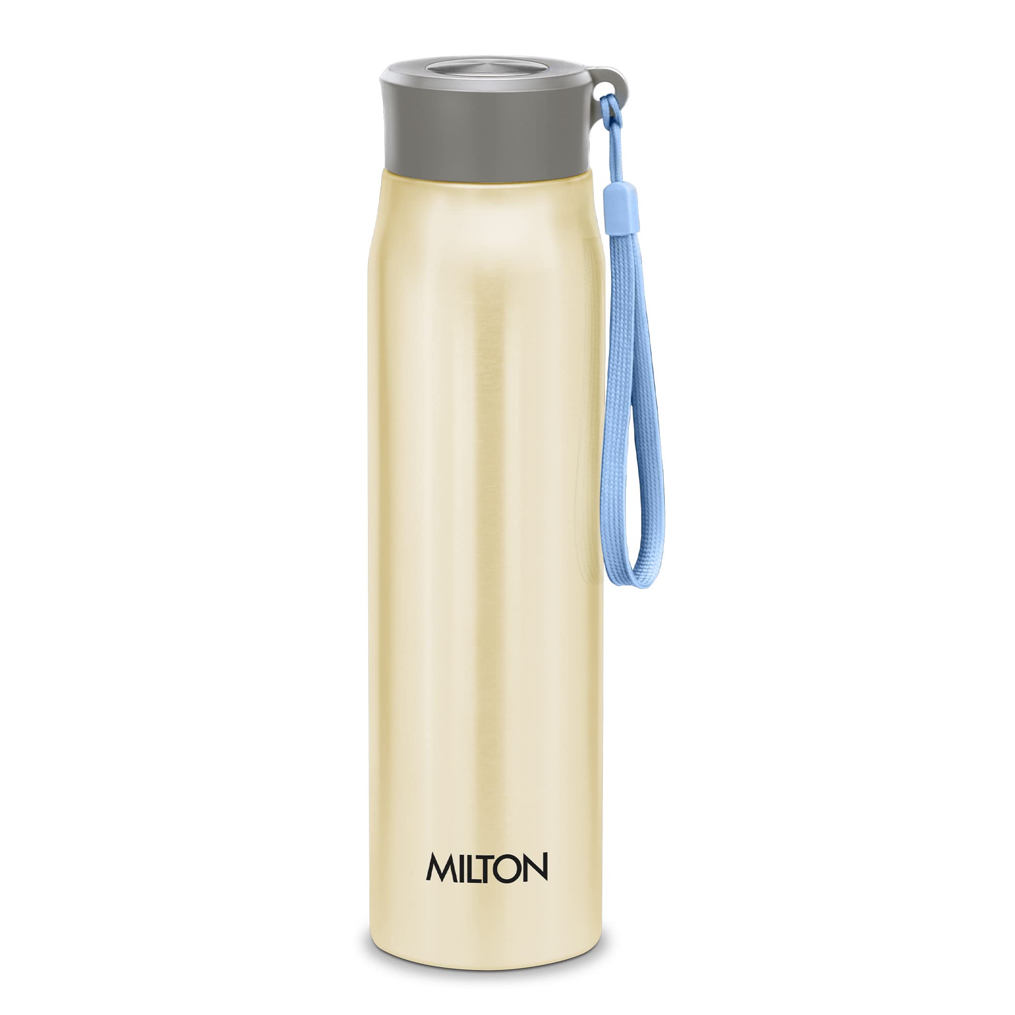 Milton Handy 850 Stainless Steel Water Bottle, 780 Ml, Lemon Green | Leak Proof | Easy To Carry | Gym Bottle | Home | Kitchen | 
