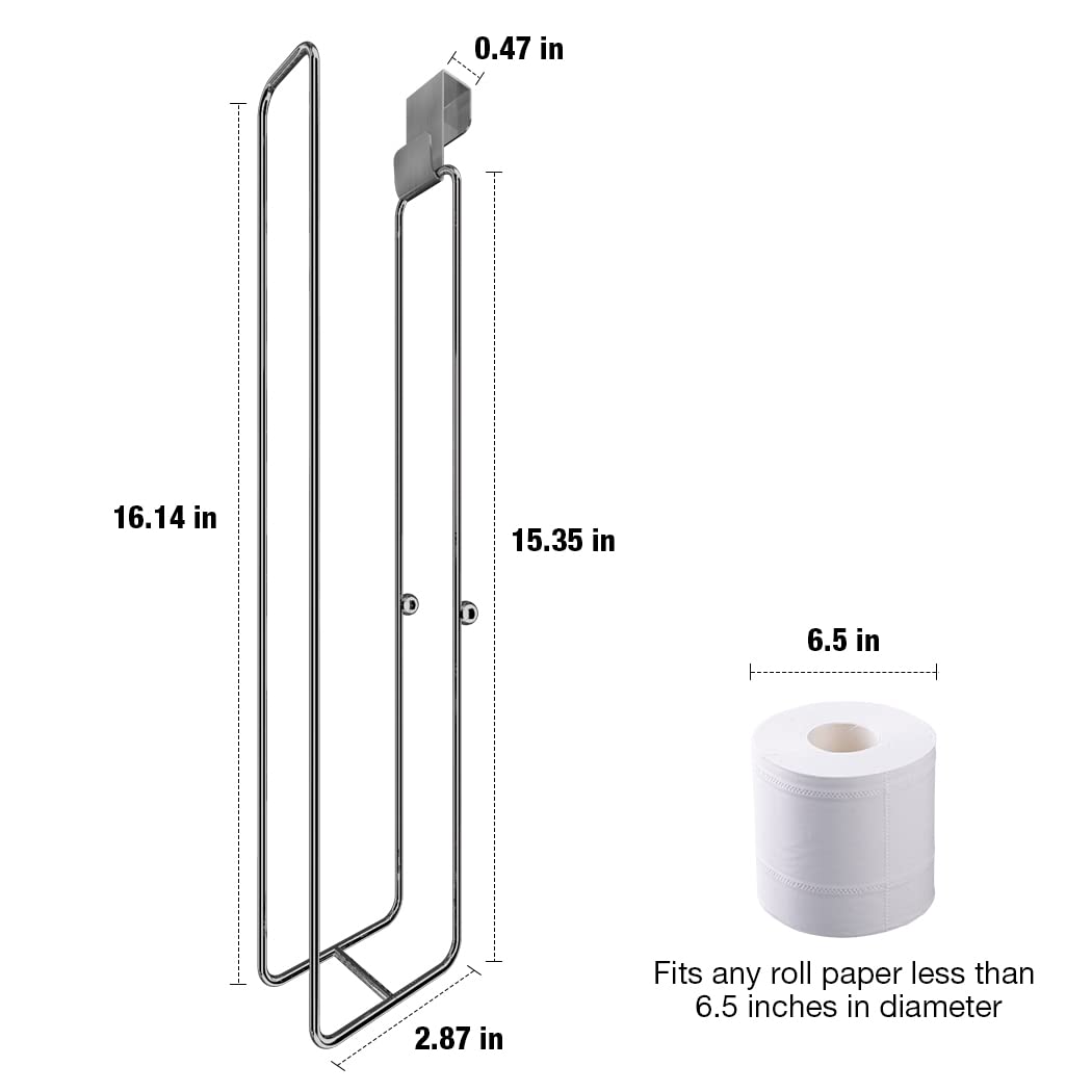 Conworld Toilet Paper Holder For 8 Roll Tissue, Over The Tank Toilet Paper Holder, Stainless Steel Rustproof Toilet Paper Storag
