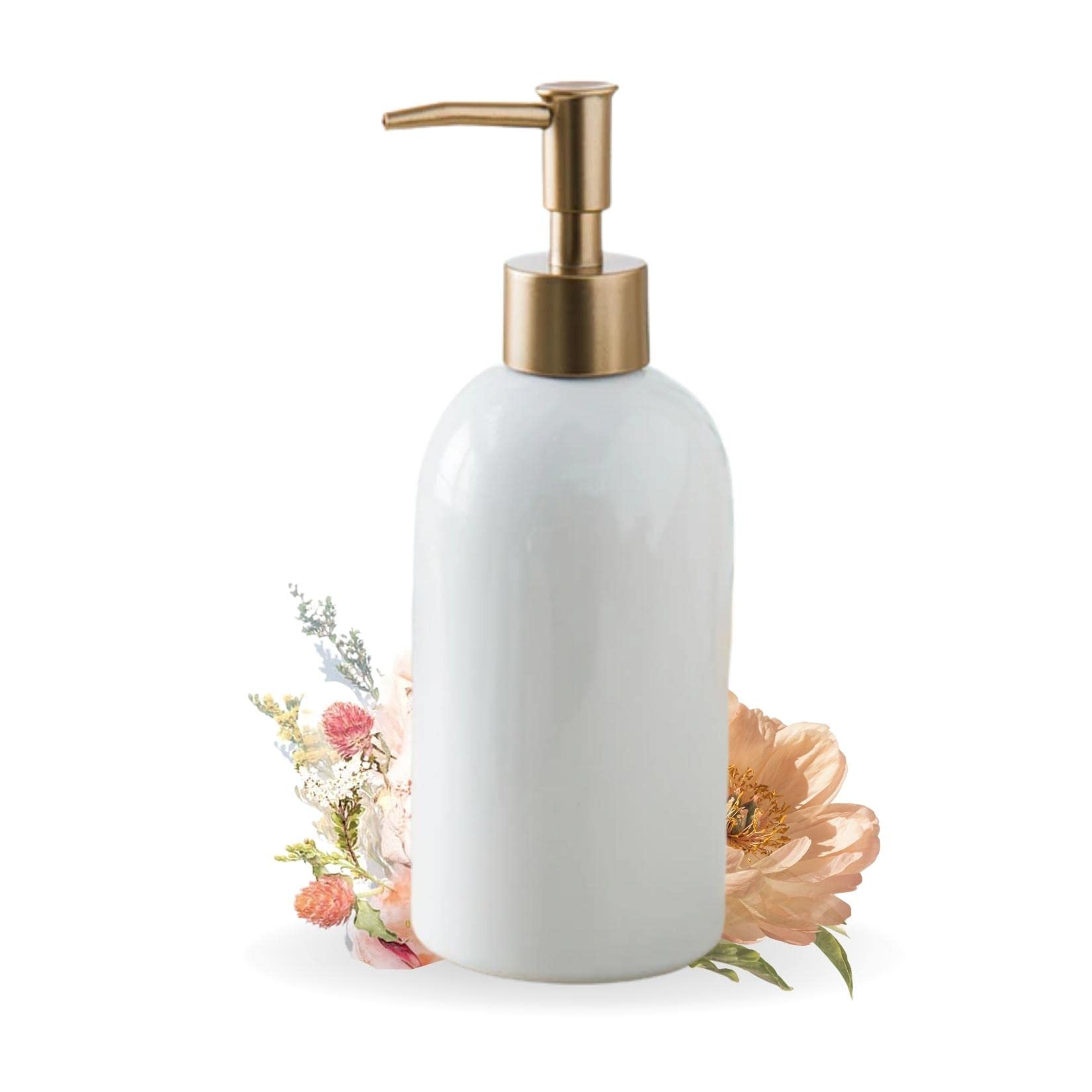 Nestasia Ceramic Long-Lasting Liquid Handwash Soap Dispenser Pump for Bathroom | Handwash Bottle for Kitchen | Soap Dispenser fo
