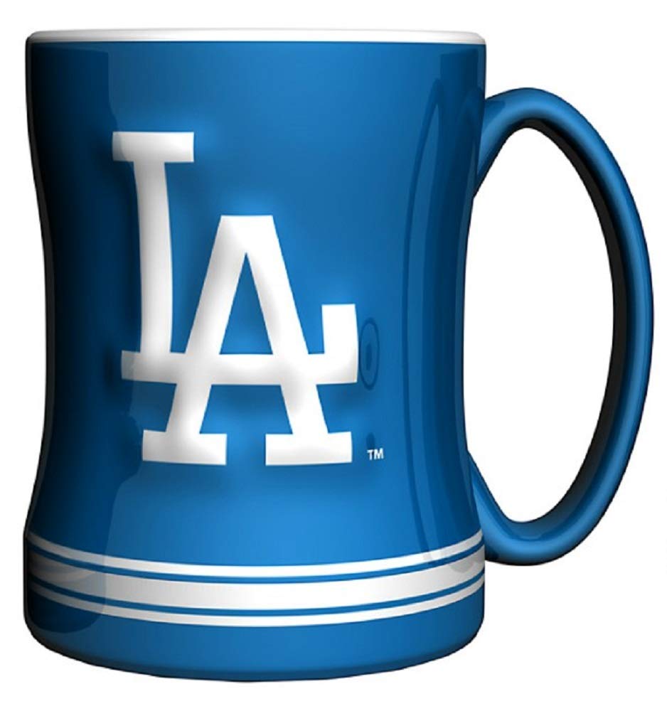 L.A. Dodgers Navy Blue 14Oz. Ceramic Relief Mug