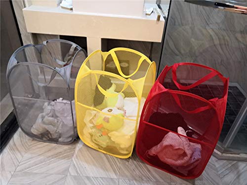 Bud Pop Up Laundry Hamper, Collapsible Mesh Laundry Basket For Storage, Portable Foldable Clothes Hamper Storage Bin For Kids Ro