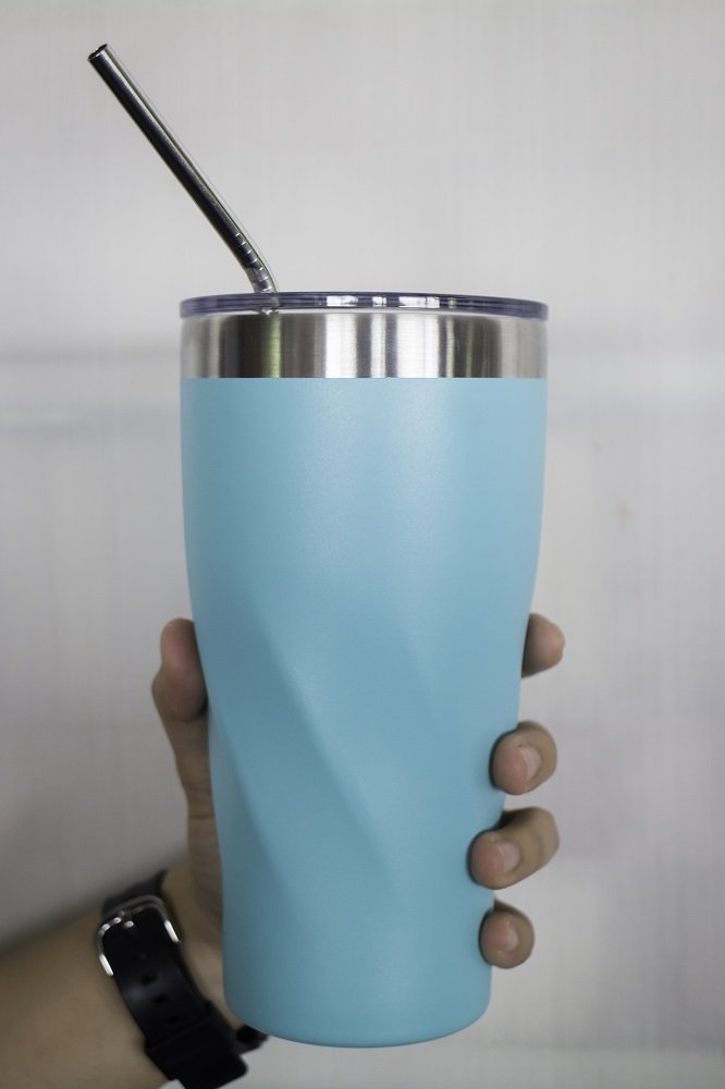Reusable Straws - Set Of 4 - Stainless Steel With Cleaning Brush - Eco-Friendly And Practical - Fits Any Brand Tumbler Or Cup Fr