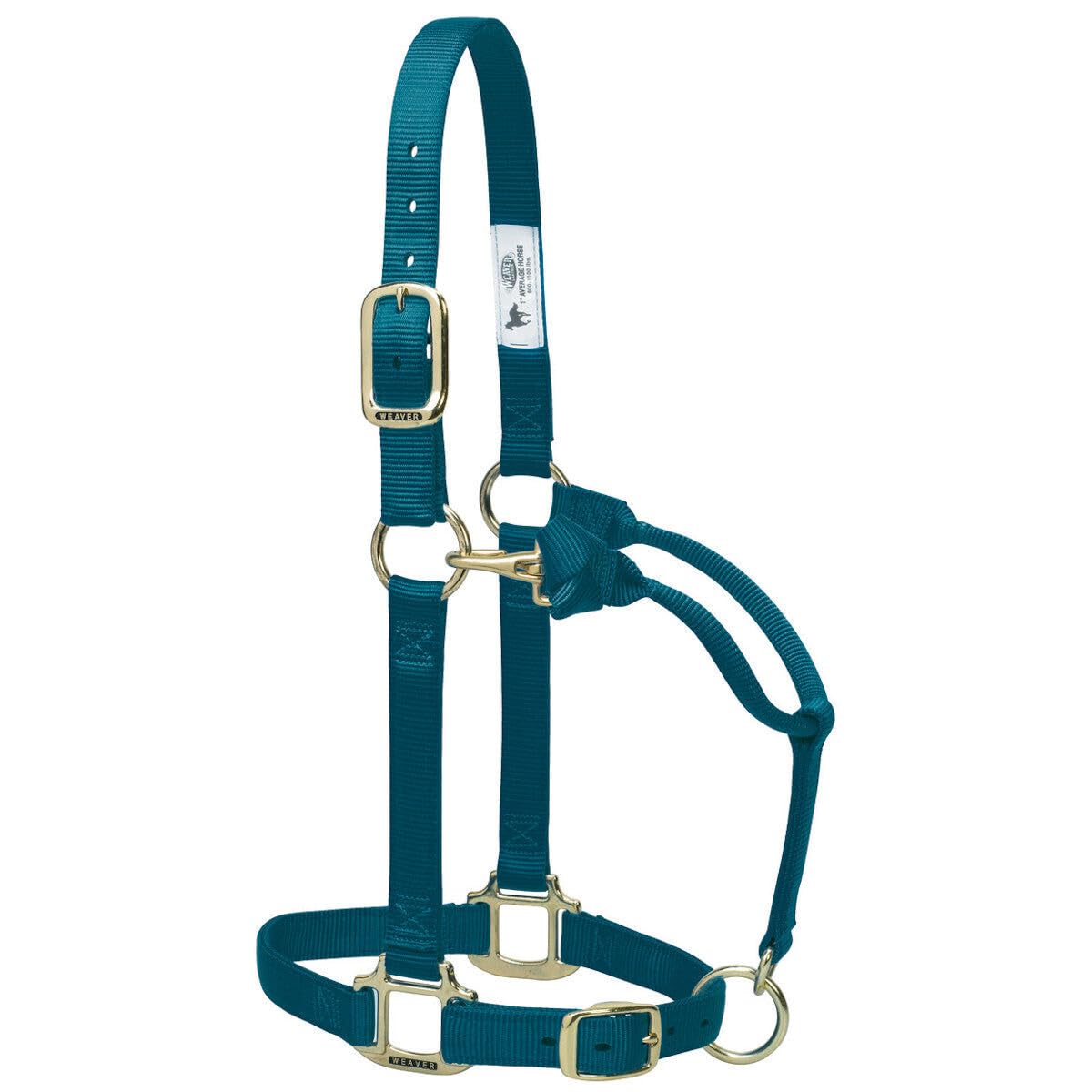 Weaver Leather Original Adjustable Chin And Throat Snap Halter, 1 Average Horse,Graphite
