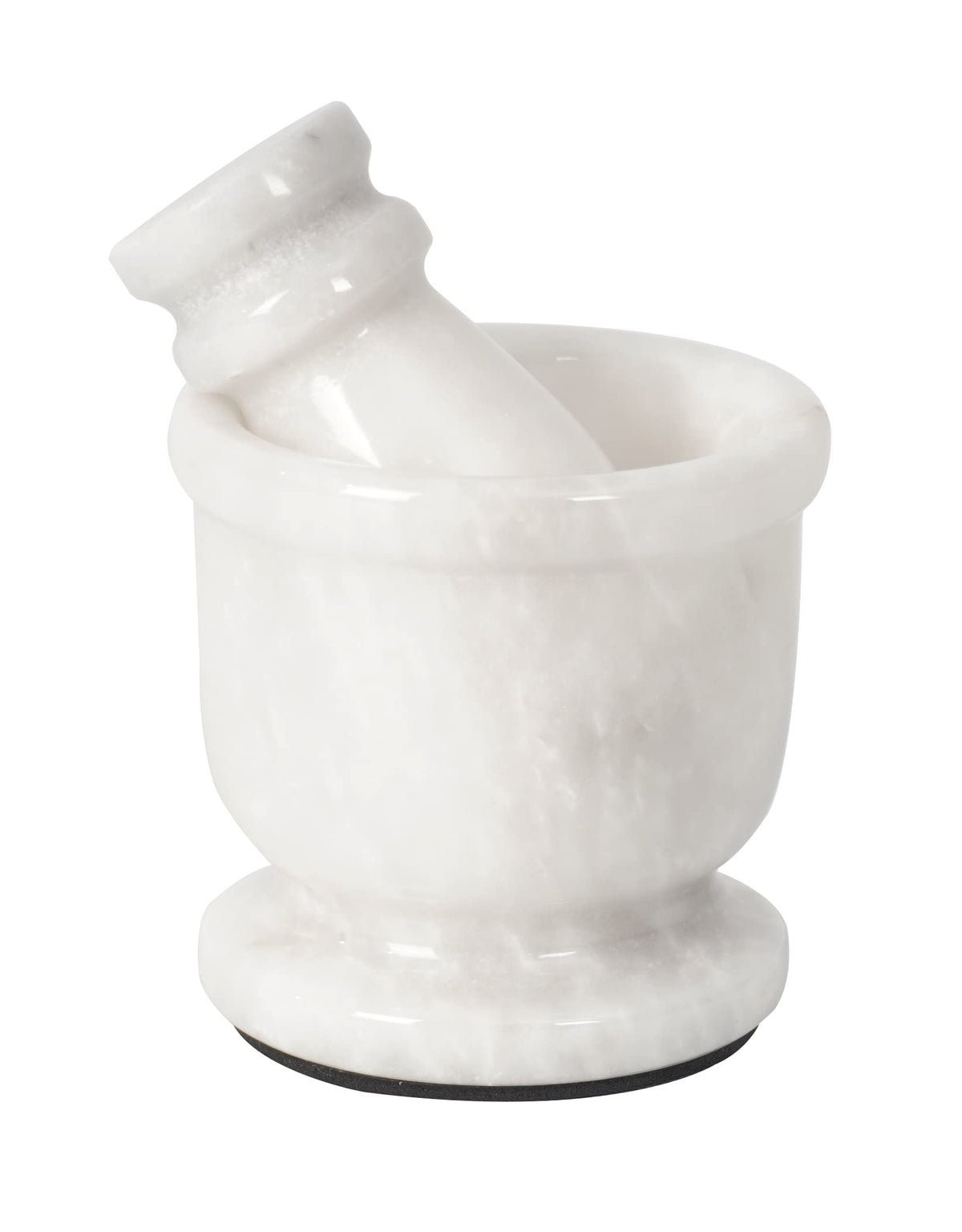Radicaln Mortar And Pestle Set - White Palm Size 2.5'' Portable Handmade Marble Mortar And Pestle | Grinder For Spices And Seeds