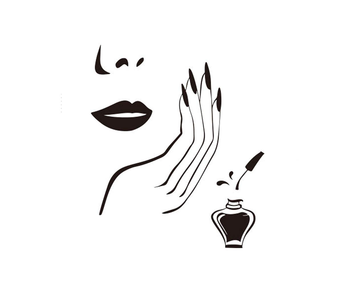 Adecals Nail Wall Decal Removeable Quote Vinyl Wall Art Stickers