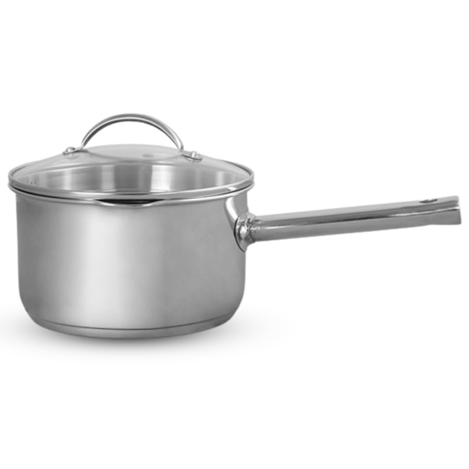 Get Plumm Sauce Pan With Glass Lid 3.25 Litre 20Cm | Stainless Steel Sauce Pans | Small Deep Sauce Pan For Tea With Lid | Sauce 