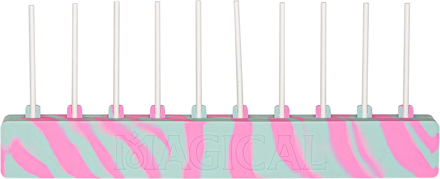 Magical Butter Machine Lollipop Silicone Non-Stick Gummy Trays For Hard Candy Chocolate Molds And Soaps (Multicolored)