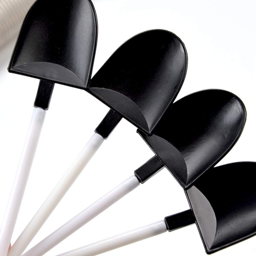 50 Pieces Disposable Plastic Ice Cream Dessert Spoons Plastic Shovel Shape Dessert Spoon Mini Ice Cream Plastic Shovel Spoon Pud