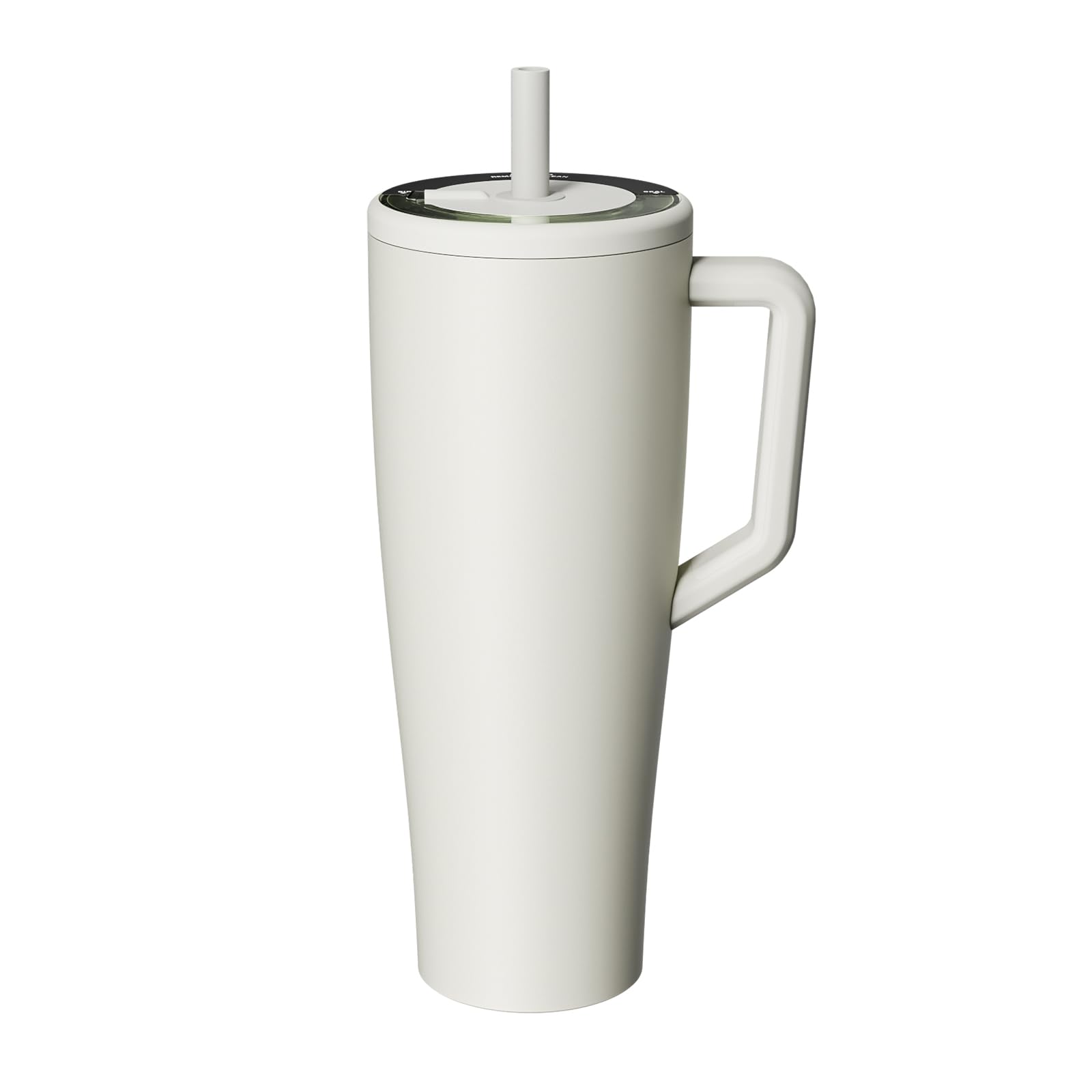 LOONLAI Leak proof No Spill Insulated Water Bottle 40 Oz Leakproof Tumbler Cup with Handle and Flip Straw (Dune)