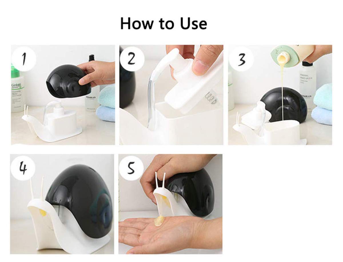 Cute Snail Soap Dispenser For Kitchen Bathroom Etc. (3 Colors)