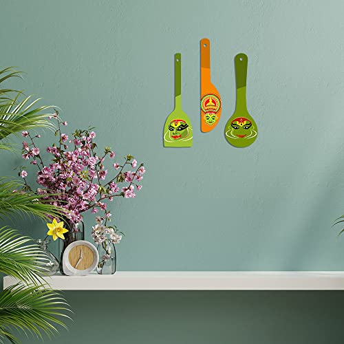 Artvibes Kathakali Wooden Wall Hanger for Home | Office | Living Room | Gift | Modern Decoration Items | Kitchen Wall Decor | Ho