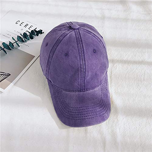 Hh Hofnen Men Women Washed Distressed Twill Baseball Cap Vintage Adjustable Dad Hat