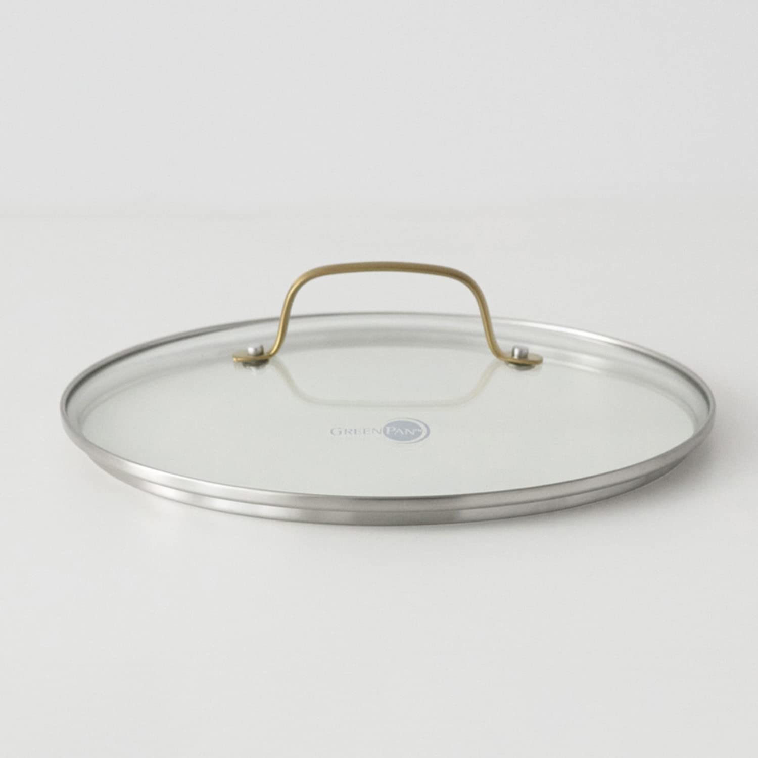 Green Pan Glass Lid, 10.2 inches (26 cm), Stainless Steel, Gold Handle, Fully Physical Strengthening, Dishwasher Safe