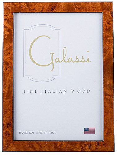 F. G. Galassi Handcrafted Fine Italian Wood Photo Picture Frame, Chestnut Burl, 4X6, Model No. 27746