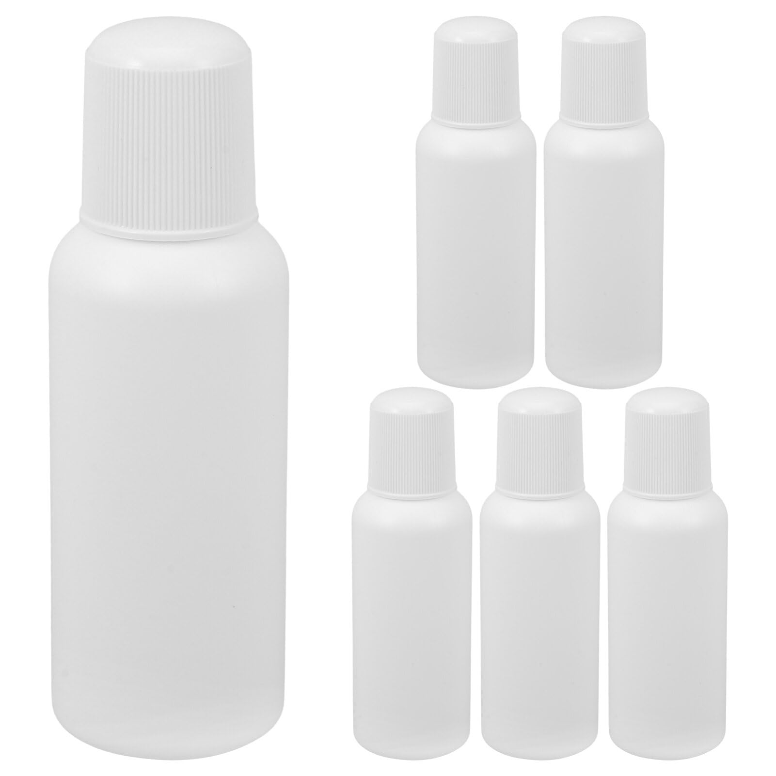 TOPPERFUN 6 pack Sponge Head Bottle Refillable Sponge Head Applicator Bottle for Liniments Empty Applicator Bottles for Essentia
