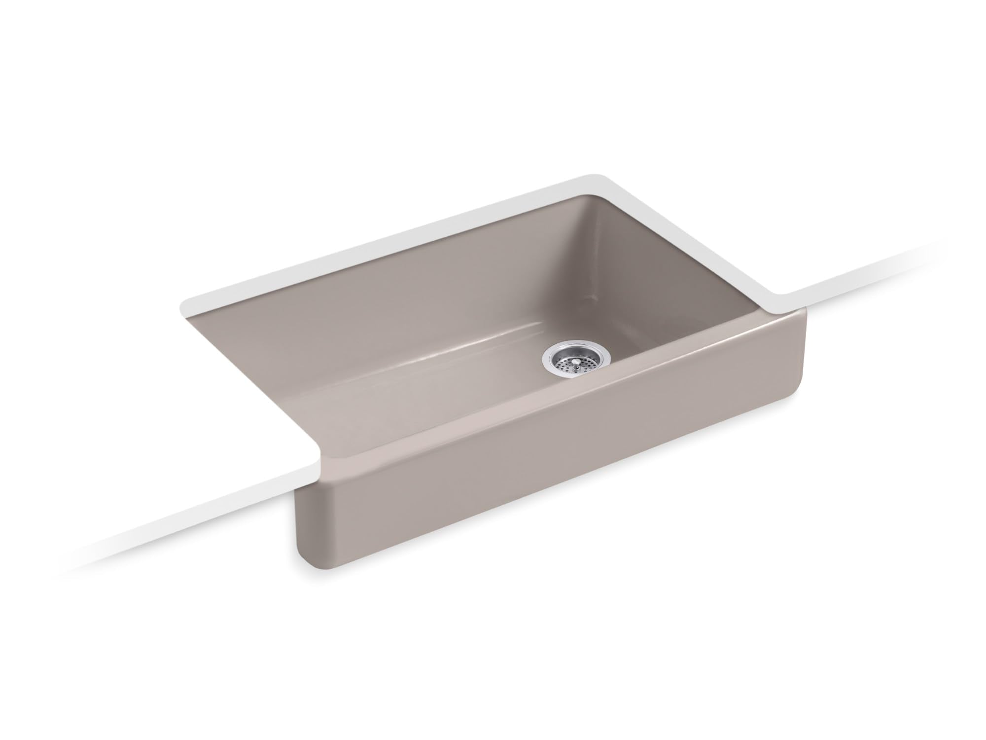 KOHLER Whitehaven 35.5 in. Undermount Single-Bowl Farmhouse Kitchen Sink