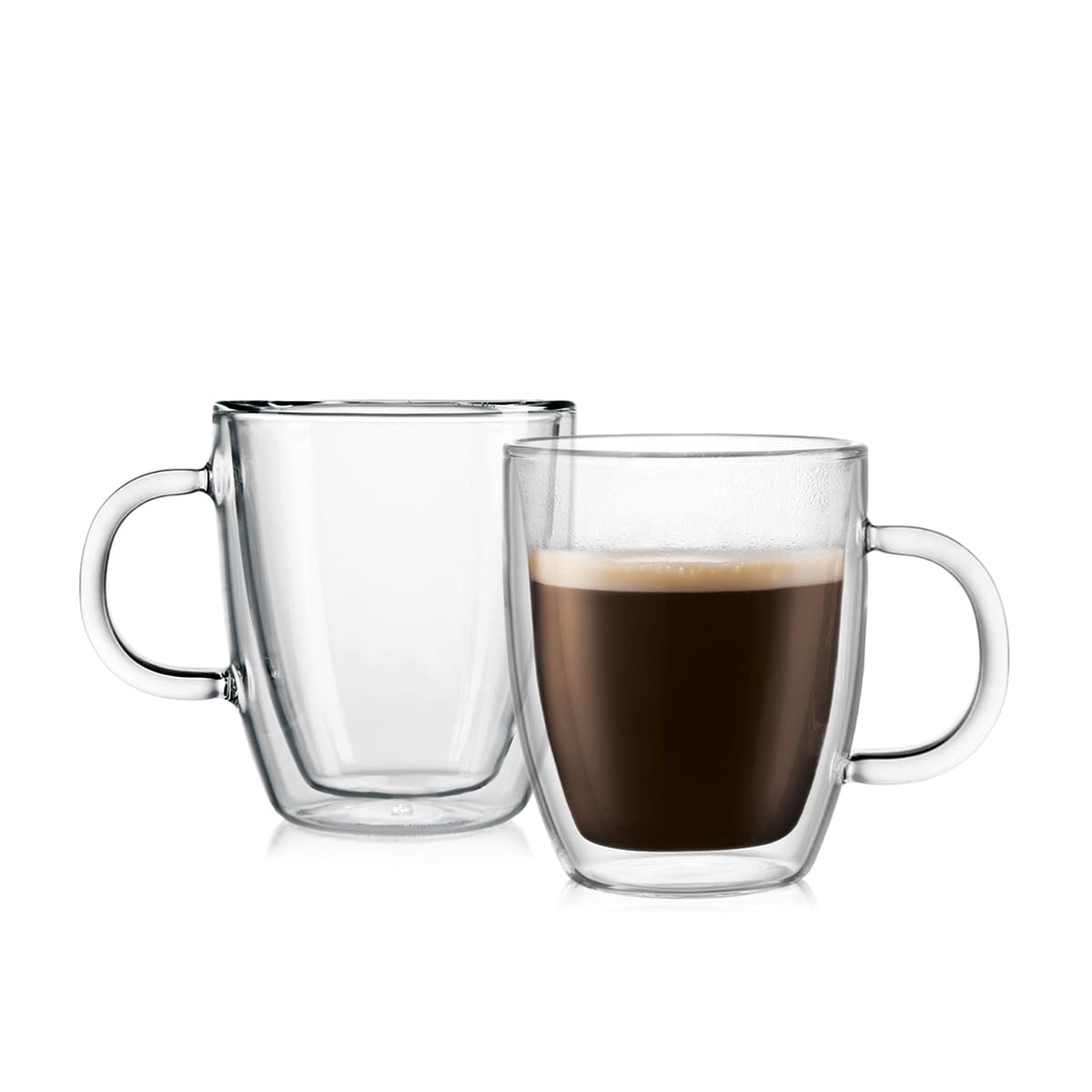 Bodum Bistro Coffee Mug  10 Ounce (2-Pack)  Clear