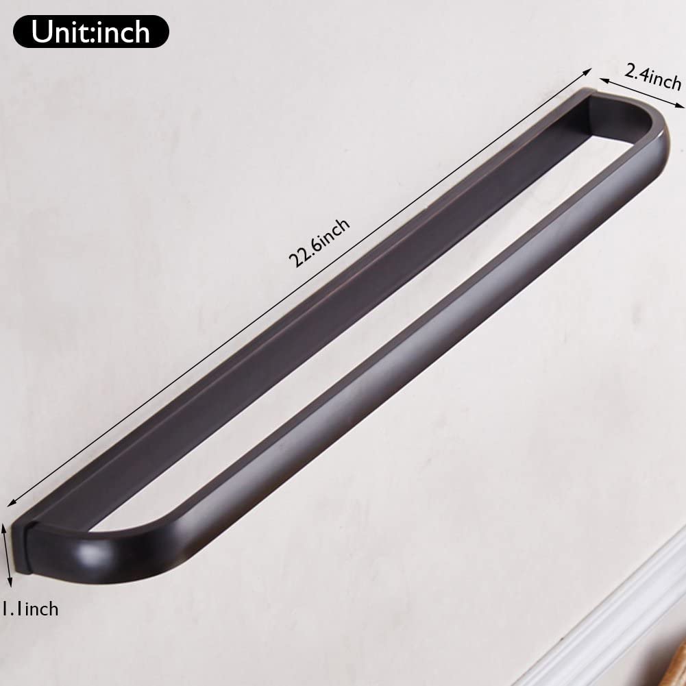 Wincase Bronze Towel Bar, Oil Rubbed Hand Towel Holder 24 Inch, Bathroom Towel Rack Rod Wall Mount Screw In