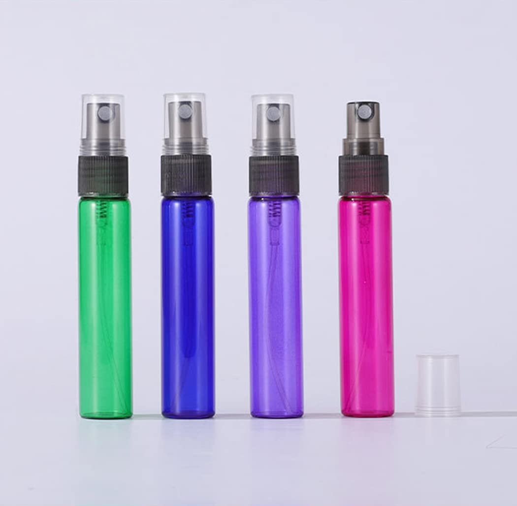 Zbfwmx 20 Pack Set 10Ml Protable Refill Bulk Atomizer Spray Travel Perfume Bottle Hydrating Empty Bottle (Red)