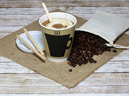 Disposable Wooden Coffee Stirrers - 5.5 Inch Stir Stick (1000, 5.5'')