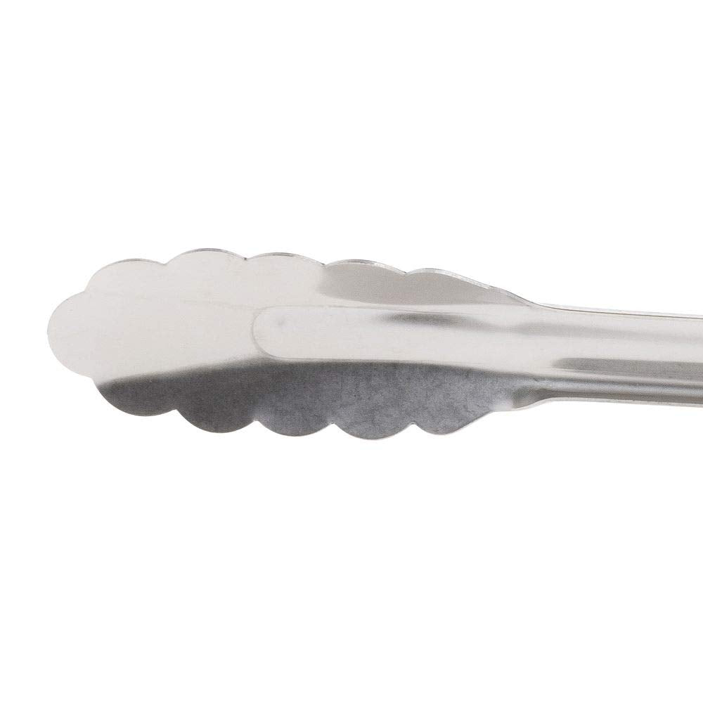 Vollrath Jacob'S Pride Stainless Steel One-Piece Utility Tong With Red Kool-Touch Handle - 16''L