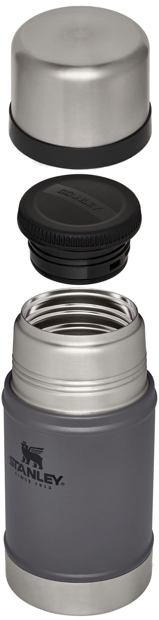 Stanley Vacuum Insulated Large Food Jar, 18/8 Stainless Steel Food Jar For Cold And Hot Food, Soup Thermos With Leak Proof Lid D