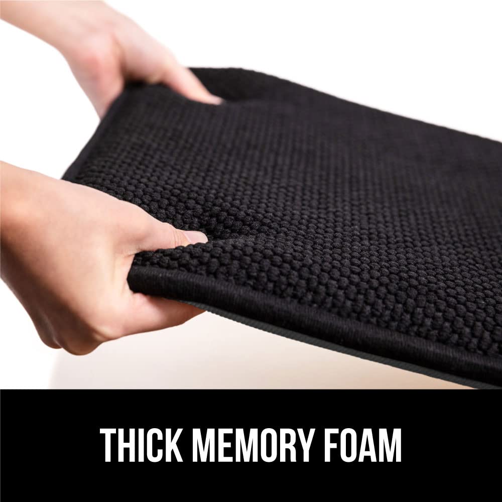 Gorilla Grip Memory Foam Chair Cushions, Set of 6, 16x16, Black, Comfortable Microfiber Pads for Dining & Office Chairs