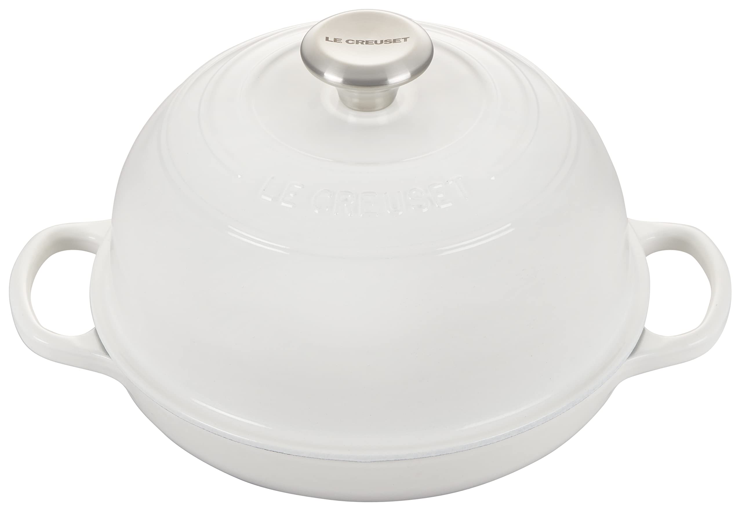 Le Creuset Enameled Cast Iron Bread Oven, White, 1.75 Qt.