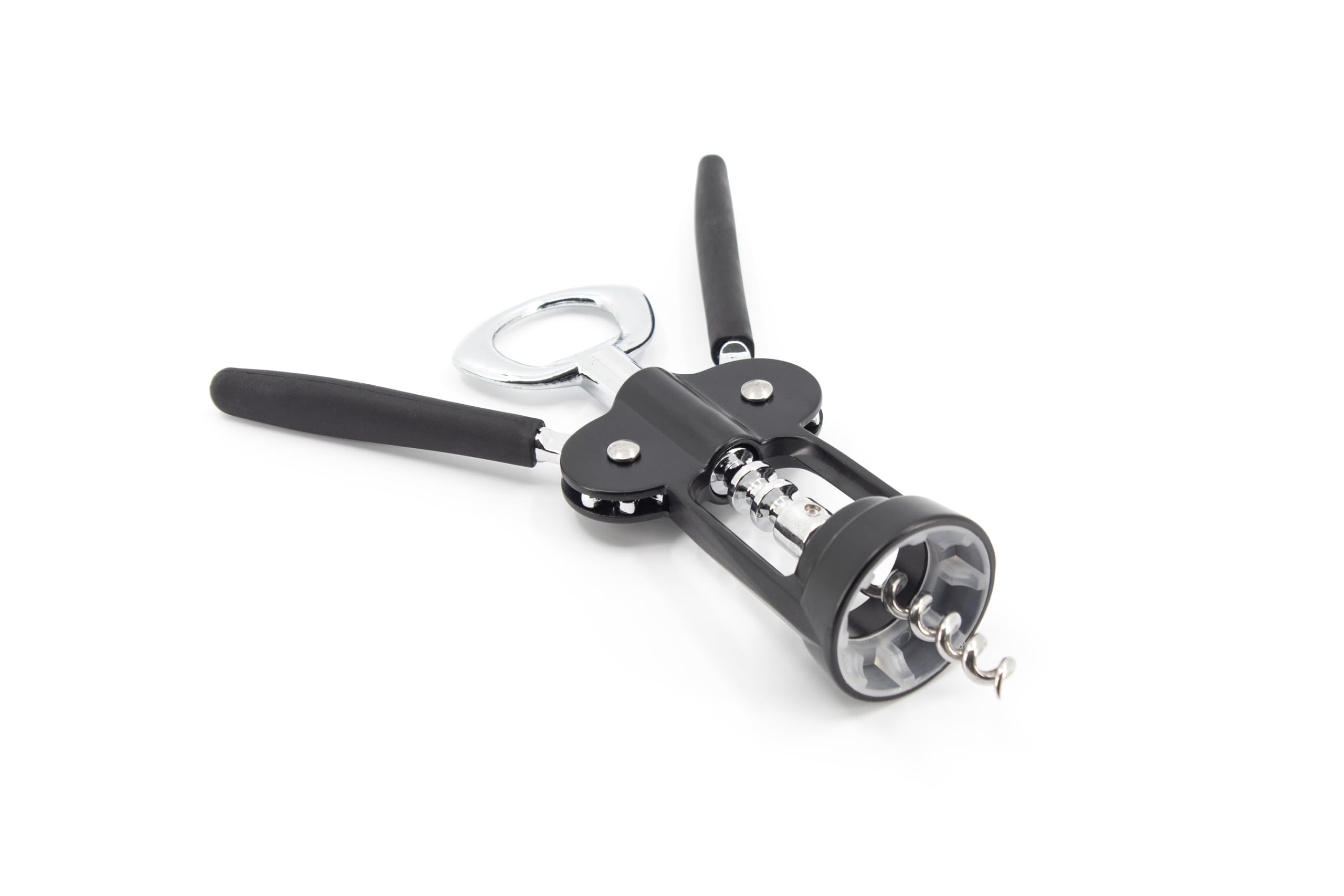Farberware 5216100 Black/Silver Plastic/Stainless Steel Wing Corkscrew
