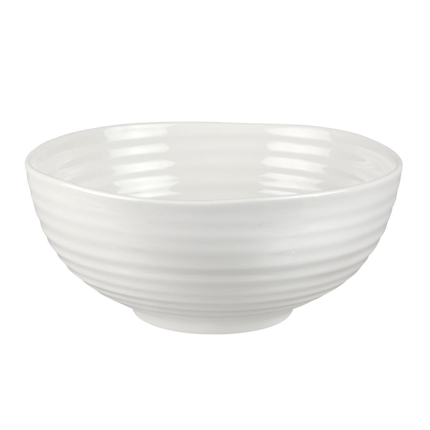 Portmeirion Sophie Conran White Noodle Bowl | Set Of 4 Dinnerware Bowls For Ramen, Noodles, And Cereal | 7 Inch | Made From Fine