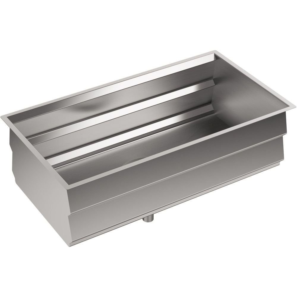 KOHLER Prolific 33 Inch Workstation Stainless Steel Single Bowl - Undermount Kitchen Sink with Included Accessories, Kitchen Sin