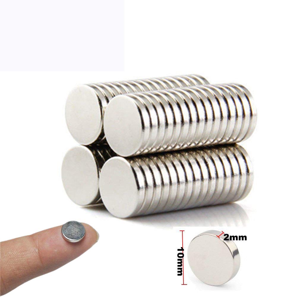 magpross 45 Pieces 10 x 2mm Multi-use Refrigerator Magnets for Refrigerator Science Crafts Projects