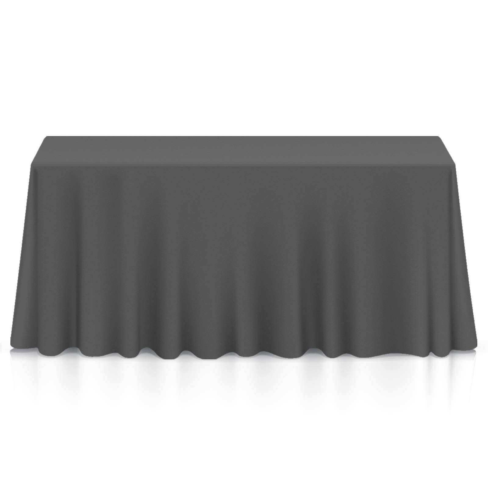 Lann'S Linens - 90 X 156 Premium Tablecloth For Wedding/Banquet/Restaurant - Rectangular Polyester Fabric Table Cloth - Dark