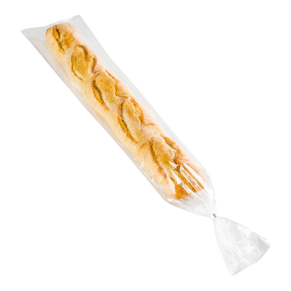 Restaurantware Bag Tek 28 Inch X 6 Inch Bread Bags 250 With Wicket Dispenser Bread Loaf Bags - Micro Perforated Freezer Safe Cle
