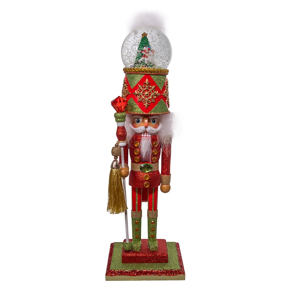 Kurt Adler Hollywood Nutcracker Collection, Battery Operated Dance of The Sugar Plum Fairy Musical Water Globe Hat, 20in