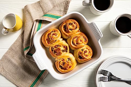 Le Creuset Stoneware Heritage Square Dish, 3 Qt. (9''), Flame