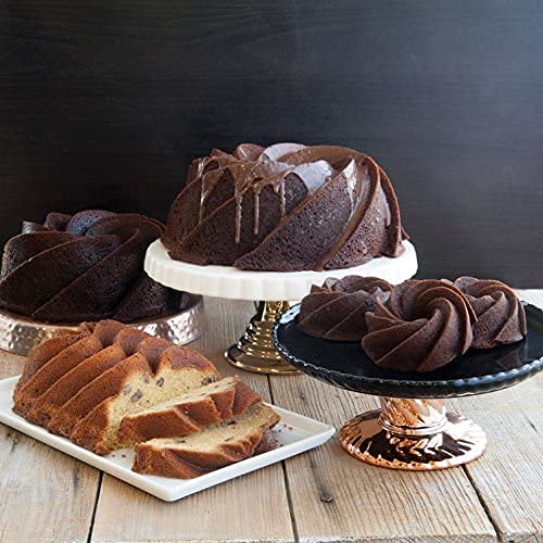 Nordic Ware Heritage Bundt 6 Cup, Gold