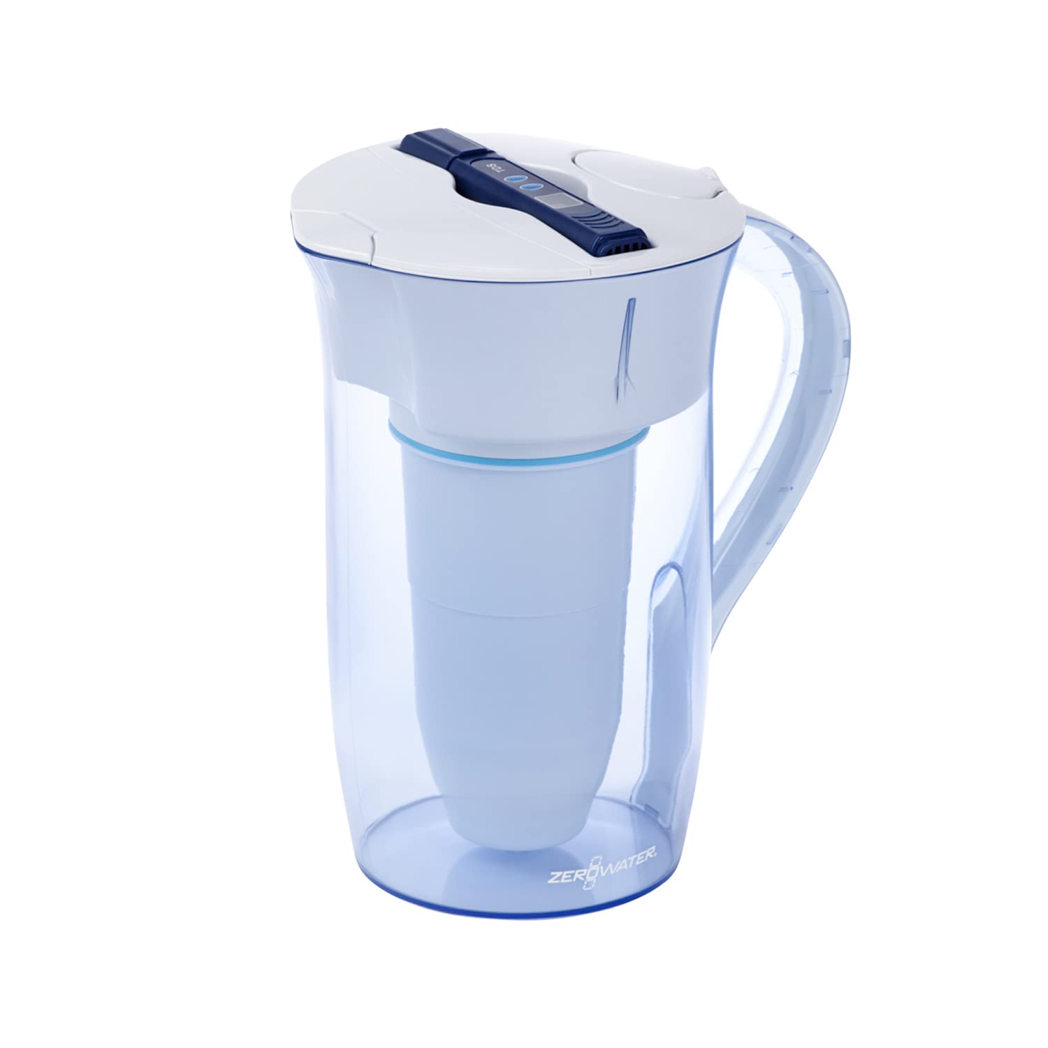 Zerowater 10-Cup Ready-Pour 5-Stage Water Filter Pitcher 0 Tds For Improved Tap Water Taste - Nsf Certified To Reduce Lead, Chro