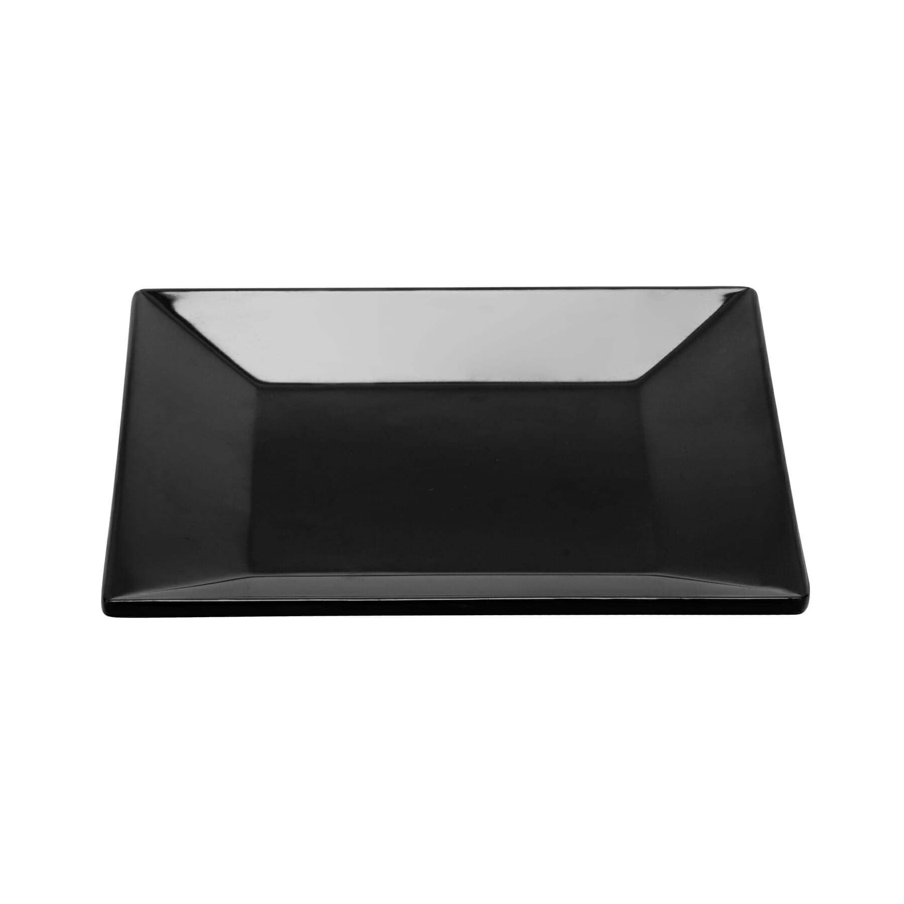 G.E.T. Ml-102-Bk Black 6'' Square Plate, Large