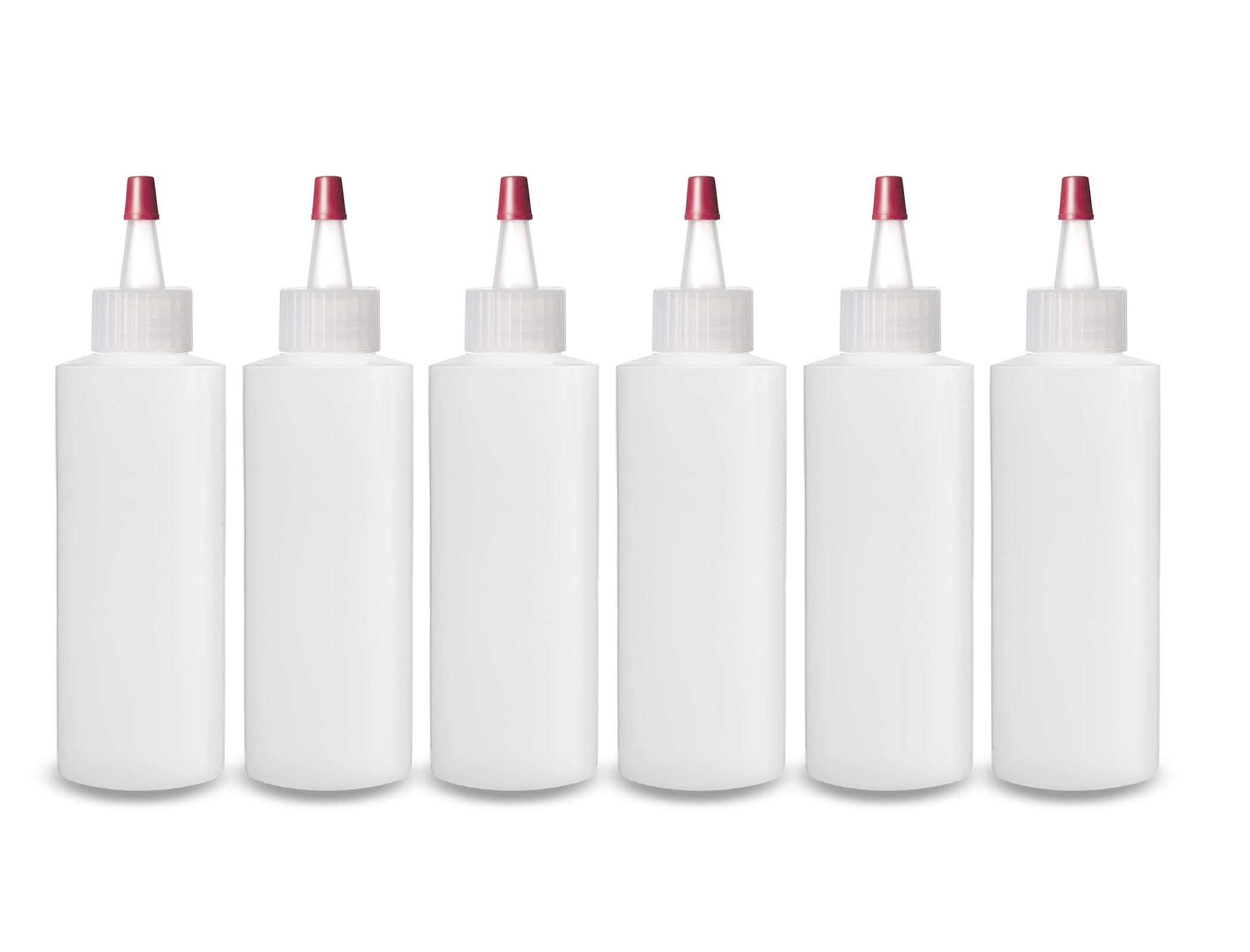 Ljdeals 4 Oz Plastic Squeeze Bottles With Yorker Caps, For Hair Color, Lotion, Condiments, Paints, Craft, Sauce And Morepack Of
