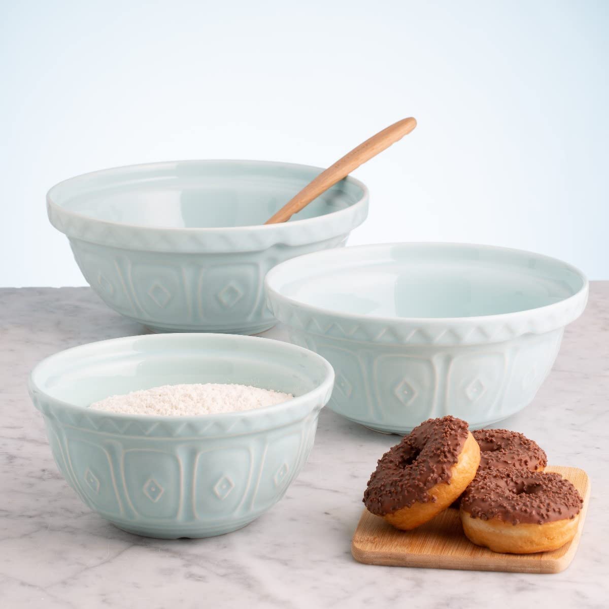 Mason Cash | S18 Powder Blue Mixing Bowl - 2.85 Quart