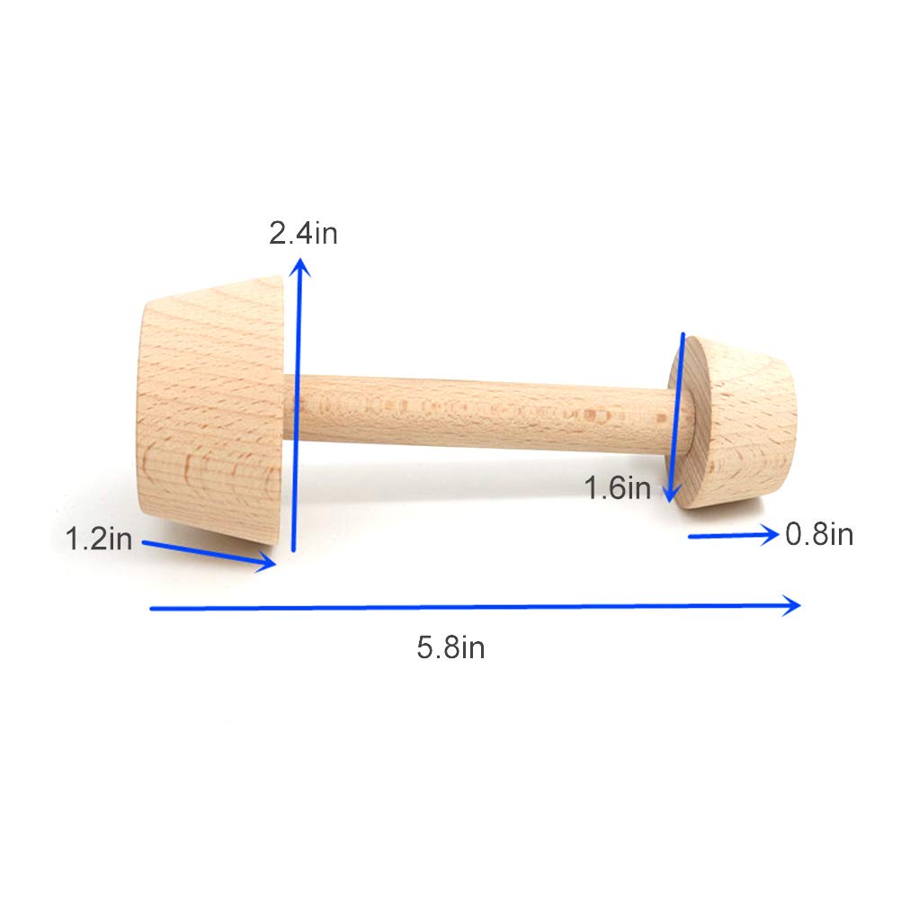 Egg Tarts Tamper, Wooden Double Side Diy Cake Shaping Molding Kitchen Tool For Muffin Pecan Pies Cheesecakes Dessert