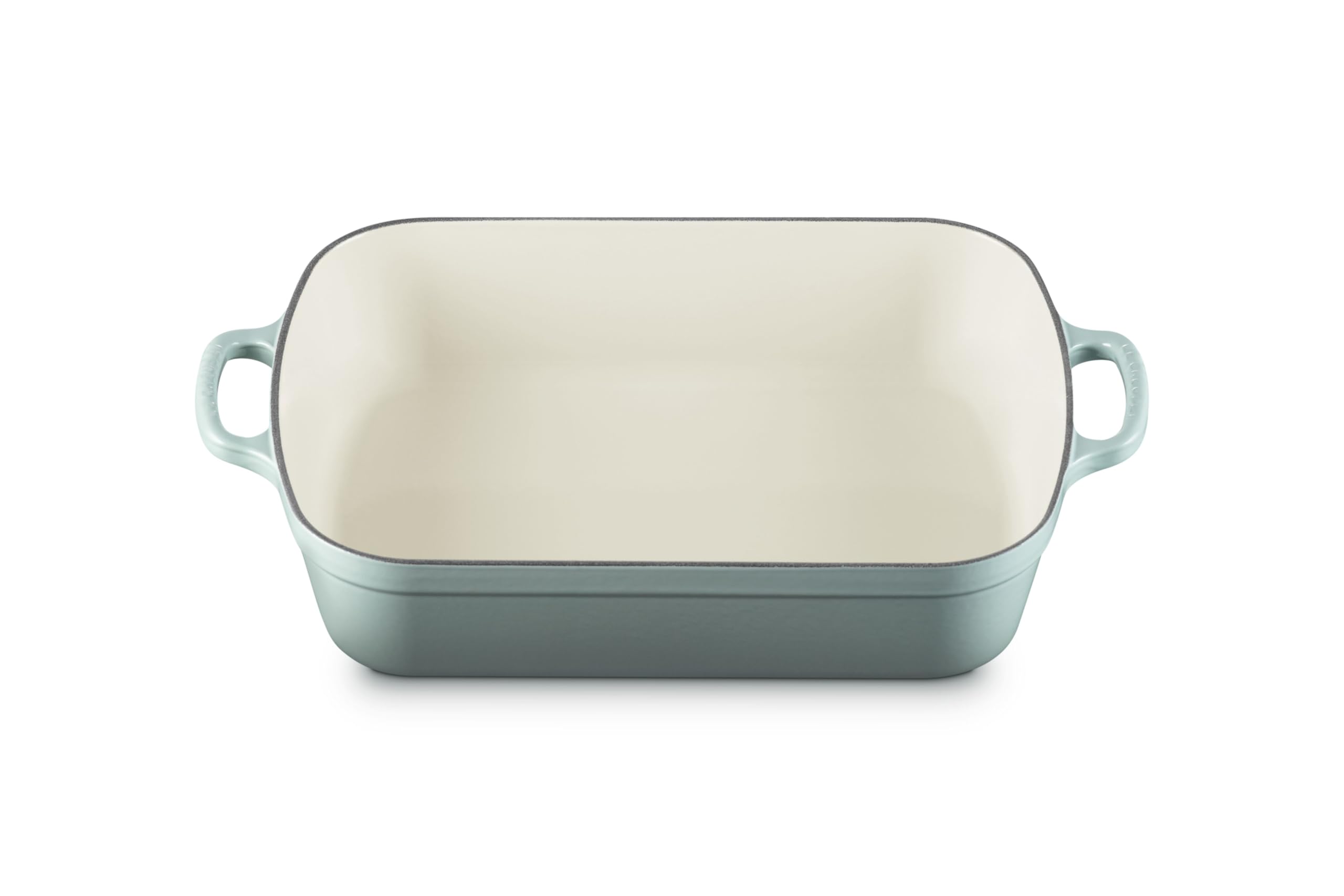 Le Creuset Enameled Cast Iron Signature Rectangular Roaster, 5.25 Qt. (9.8 X 13), Sea Salt