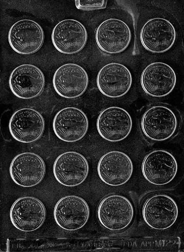 Life Of The Party M122 Small Coin Chocolate Candy Mold With Molding Instructions